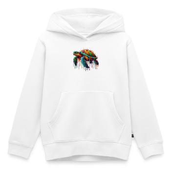 Schildkröte - Kinder Premium Organic Hoodie - Weiß - Vorne - AI Model Kid Female (0cm)