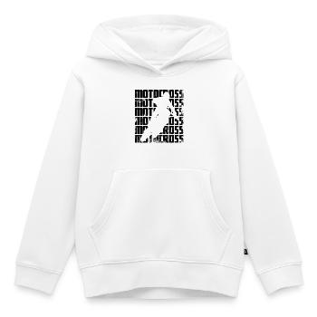 Motocross - Kids Premium Organic Hoodie - white - Front - AI Model Kid Female (0cm)