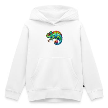 Chamäleon - Kinder Premium Organic Hoodie - Weiß - Vorne - AI Model Kid Female (0cm)