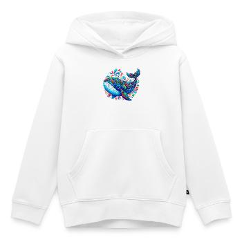 Wal - Kinder Premium Organic Hoodie - Weiß - Vorne - AI Model Kid Female (0cm)