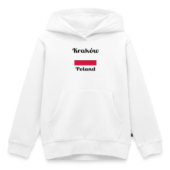 Cracovie, Pologne - Imprimés élégants - Sweat Premium à capuche enfant bio - blanc - Devant - AI Model Kid Female (0cm)