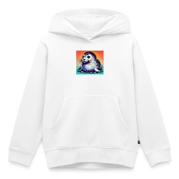 Siegel - Kinder Premium Organic Hoodie - Weiß - Vorne - AI Model Kid Female (0cm)