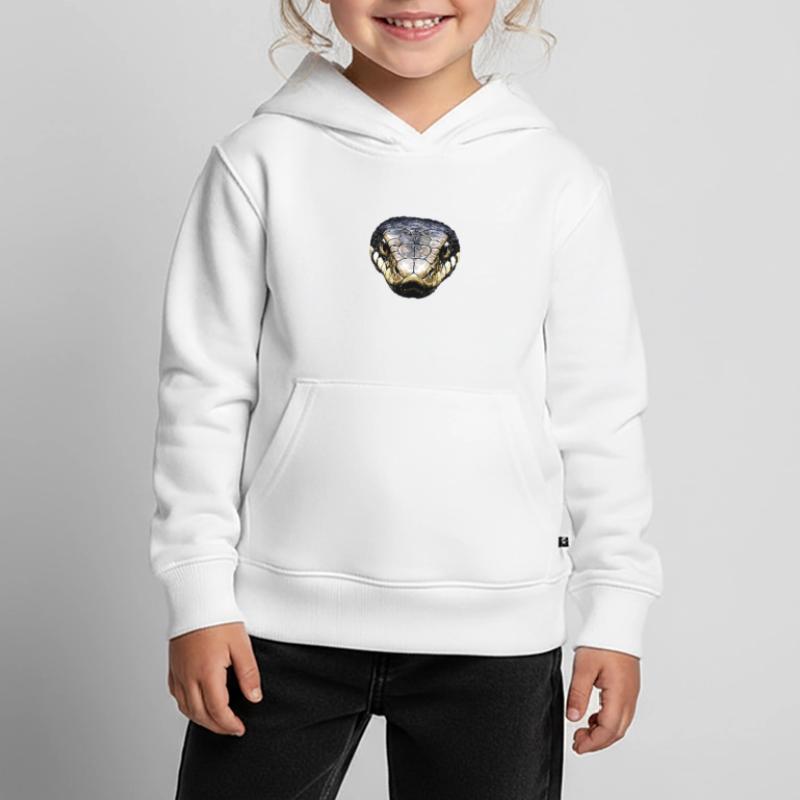 Schlange Python Kobra Klapperschlange Schlangen Kinder Premium Organic Hoodie