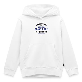 Stagiaire Confiseur Stage Confiserie Merci - Sweat Premium à capuche enfant bio - blanc - Devant - AI Model Kid Female (0cm)