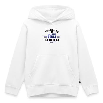 Apprenti vernisseur Apprenti peintre Formation atelier de peinture - Sweat Premium à capuche enfant bio - blanc - Devant - AI Model Kid Female (0cm)
