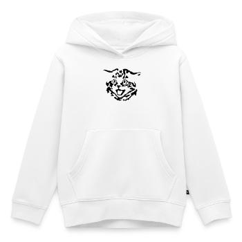 Kitten - Kids Premium Organic Hoodie - white - Front - AI Model Kid Female (0cm)