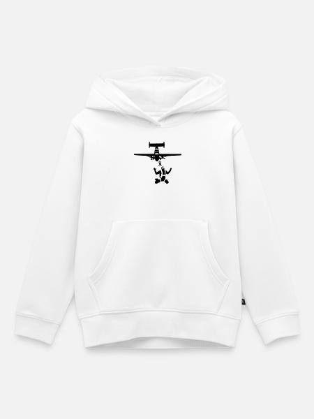 skydiving - Kids Premium Organic Hoodie - white