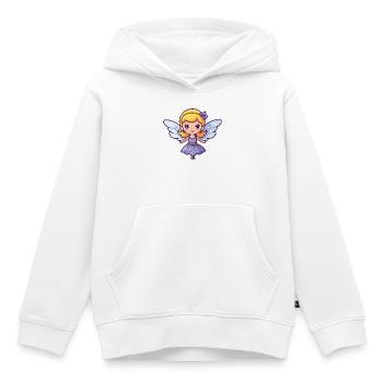 Fée Doux Bébé Conte de Fées - Sweat Premium à capuche enfant bio - blanc - Devant - AI Model Kid Female (0cm)