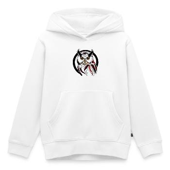 Oiseau de nuit - Sweat Premium à capuche enfant bio - blanc - Devant - AI Model Kid Female (0cm)