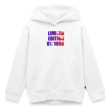 30th Birthday Limited Edition 01/1996 - Kids Premium Organic Hoodie - white - Front - AI Model Kid Female (0cm)