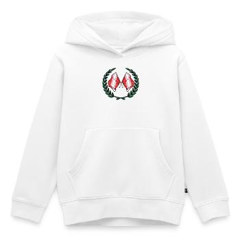 Elsass-Lorbeerkranz - Kinder Premium Organic Hoodie - Weiß - Vorne - AI Model Kid Female (0cm)