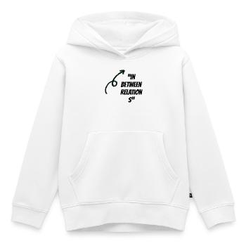 Zwischen Beziehungen - Kinder Premium Organic Hoodie - Weiß - Vorne - AI Model Kid Female (0cm)