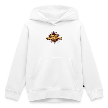 Main Character Mode – Starkes Statement - Kinder Premium Organic Hoodie - Weiß - Vorne - AI Model Kid Female (0cm)