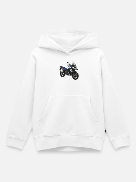 Motorrad GS - Kinder Premium Organic Hoodie - Weiß