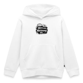Brain from opinion on - Kids Premium Organic Hoodie - white - Front - AI Model Kid Female (0cm)