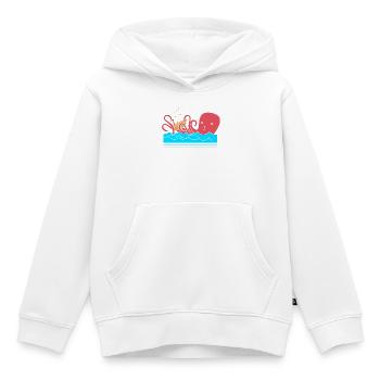 Pieuvre Pieuvre Pieuvre Poulpe Calamar - Sweat Premium à capuche enfant bio - blanc - Devant - AI Model Kid Female (0cm)