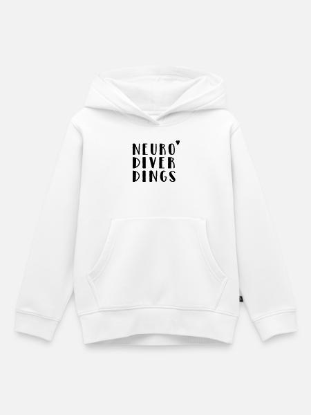 Neurodiverdings - Kinder Premium Organic Hoodie - Weiß