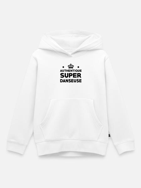 Authentischer Super-Tänzer - Kinder Premium Organic Hoodie - Weiß