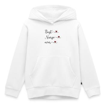 Krankenschwester - beste Krankenschwester - Kinder Premium Organic Hoodie - Weiß - Vorne - AI Model Kid Female (0cm)