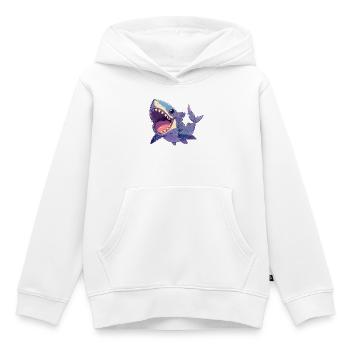 Haie Hai - Kinder Premium Organic Hoodie - Weiß - Vorne - AI Model Kid Female (0cm)