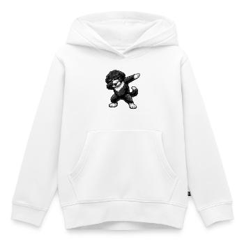 Dabbing Portuguese Water Dog - Kids Premium Organic Hoodie - white - Front - AI Model Kid Female (0cm)