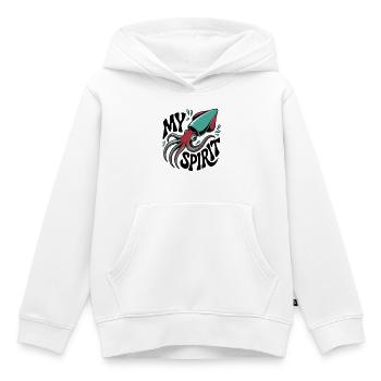 Oktopus Spirit - Kinder Premium Organic Hoodie - Weiß - Vorne - AI Model Kid Female (0cm)