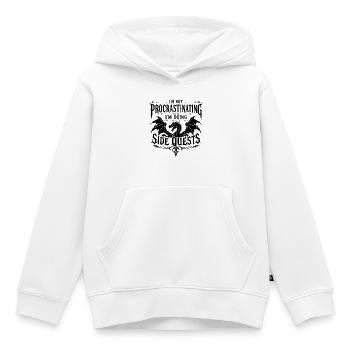 Gothic Dragon | Fun Gamer Fantasy Design - Kids Premium Organic Hoodie - white - Front - AI Model Kid Female (0cm)