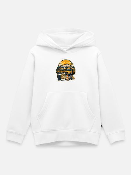 DEPOT START - Kinder Premium Organic Hoodie - Weiß
