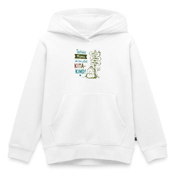Tschüss Mama Kita-Kind Design - Kinder Premium Organic Hoodie - Weiß - Vorne - AI Model Kid Female (0cm)