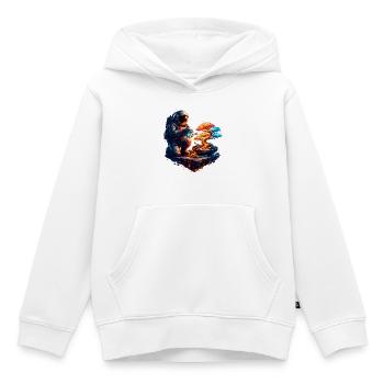 Kosmischer Gärtner-Bonsai - Kinder Premium Organic Hoodie - Weiß - Vorne - AI Model Kid Female (0cm)