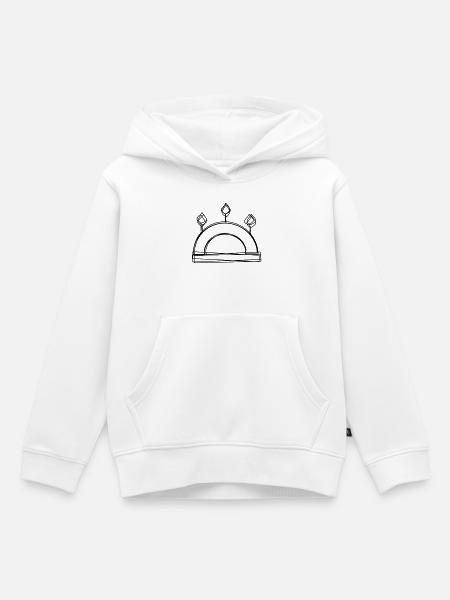 Schwibbogen handgezeichnet - Kinder Premium Organic Hoodie - Weiß
