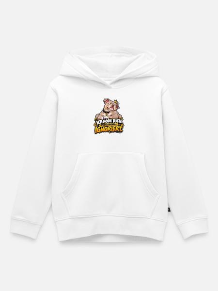 Sturer Hund professionell ignoriert - Kinder Premium Organic Hoodie - Weiß