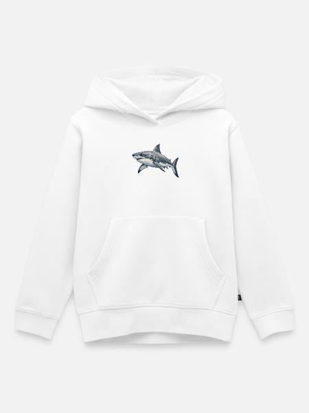 Weißer Hai - Kinder Premium Organic Hoodie - Weiß