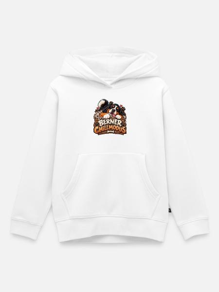 Bernermodus mit Herz - Kinder Premium Organic Hoodie - Weiß