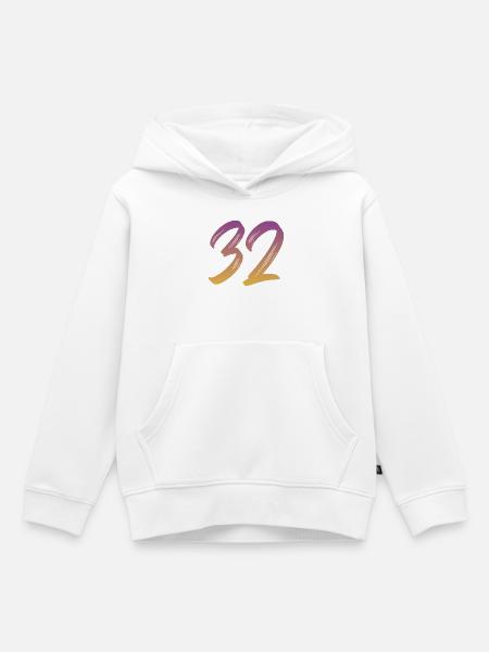 32 - Kinder Premium Organic Hoodie - Weiß