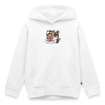 Teufelchen auf Wolke - Kinder Premium Organic Hoodie - Weiß - Vorne - AI Model Kid Female (0cm)