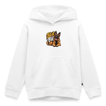 Belgischer Schäferhund - Kinder Premium Organic Hoodie - Weiß - Vorne - AI Model Kid Female (0cm)