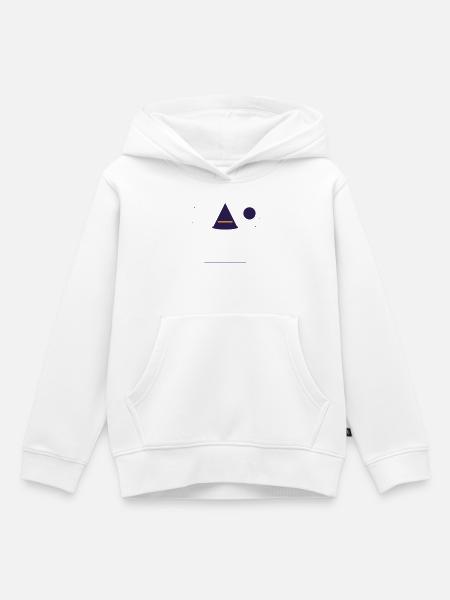 Mondschein Hexenhut Magie - Kinder Premium Organic Hoodie - Weiß