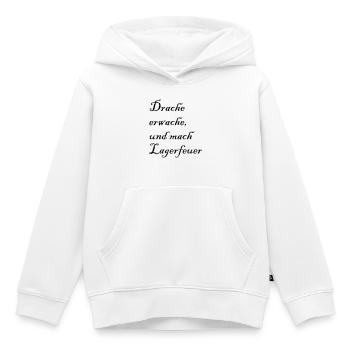 Drache erwache - Kinder Premium Organic Hoodie - Weiß - Vorne - AI Model Kid Female (0cm)