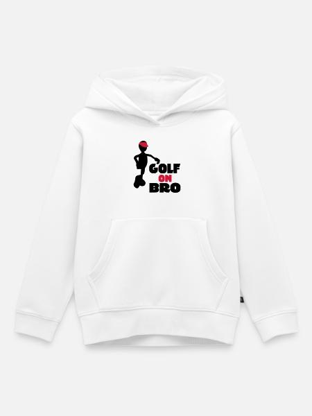 golf - Kinder Premium Organic Hoodie - Weiß