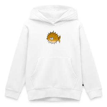 Kugelfisch - Kinder Premium Organic Hoodie - Weiß - Vorne - AI Model Kid Female (0cm)