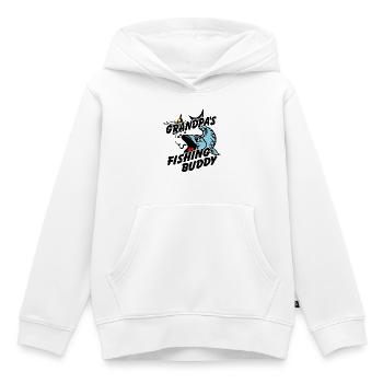 Grandpa's Fishing Buddy | Angeln mit Opa - Kinder Premium Organic Hoodie - Weiß - Vorne - AI Model Kid Female (0cm)