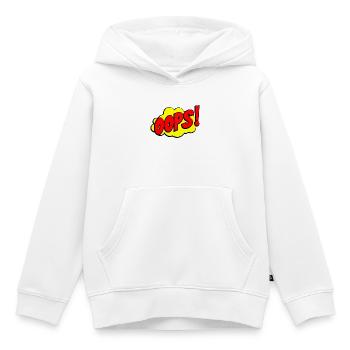 Cartoon Oops Comic Design - Kinder Premium Organic Hoodie - Weiß - Vorne - AI Model Kid Female (0cm)