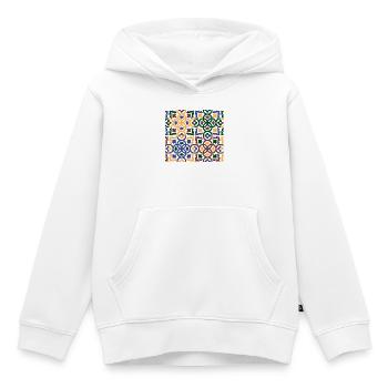 Andalusische Tiles 3 (Gesichtsmaske) - Kinder Premium Organic Hoodie - Weiß - Vorne - AI Model Kid Female (0cm)