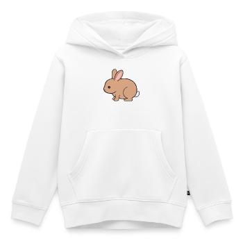 Rabbit Rabbit - Kids Premium Organic Hoodie - white - Front - AI Model Kid Female (0cm)