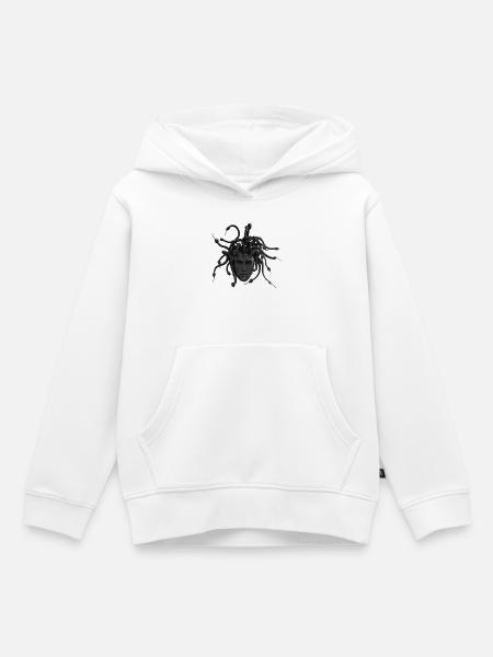 dark medusahead - Kinder Premium Organic Hoodie - Weiß