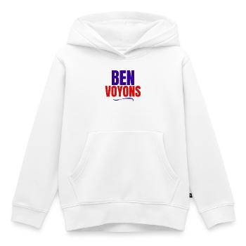 Well, let's see, expression - Kids Premium Organic Hoodie - white - Front - AI Model Kid Female (0cm)