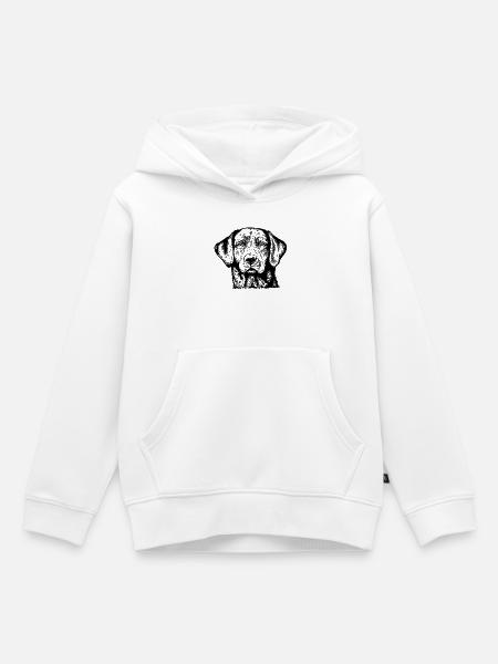 Labrador Retriever Portrait - Kinder Premium Organic Hoodie - Weiß