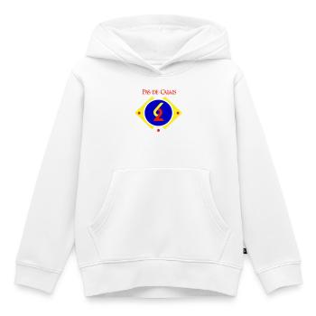 Pas de Calais - Sweat Premium à capuche enfant bio - blanc - Devant - AI Model Kid Female (0cm)
