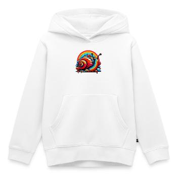 Schnecke - Kinder Premium Organic Hoodie - Weiß - Vorne - AI Model Kid Female (0cm)